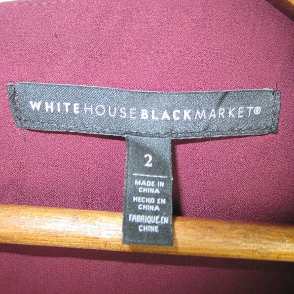 WHBM Elbow-Sleeve Godet Dress Women’s Size 2 Floral Chiffon Sash Tie $180 - Picture 10 of 11